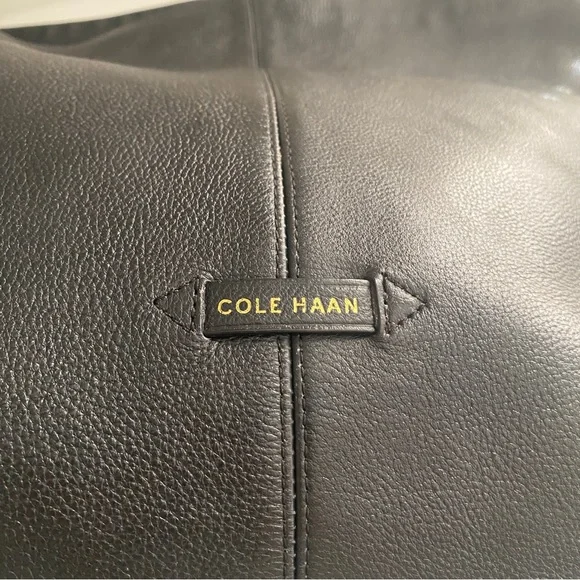 Cole Haan black leather double strap shoulder bag - Picture 10 of 10